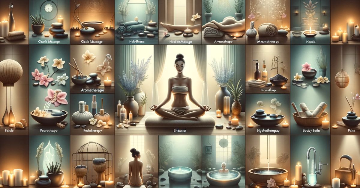 Forskellige former for massager og mindfulness