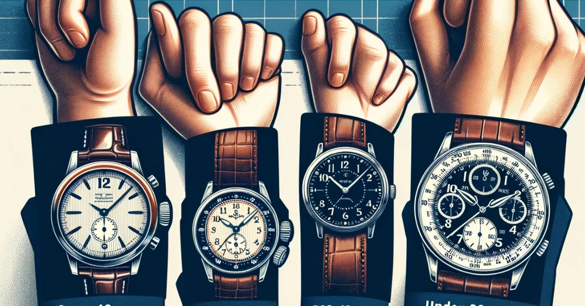 Forskellige størrelser på herreure