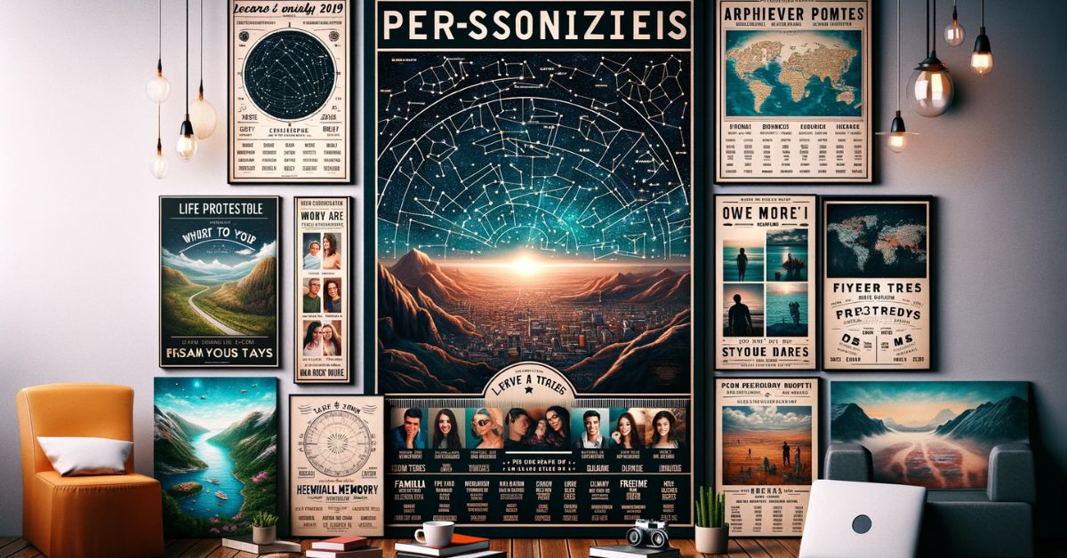 Forskellige typer personlige plakater