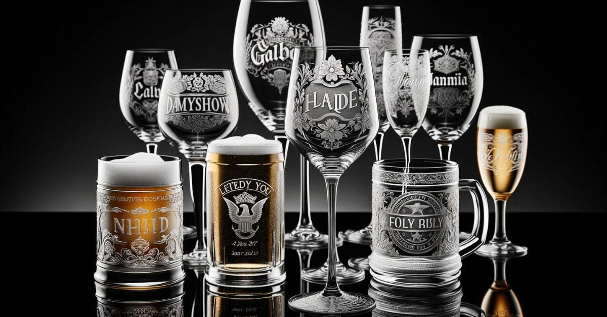 Glas med gravering