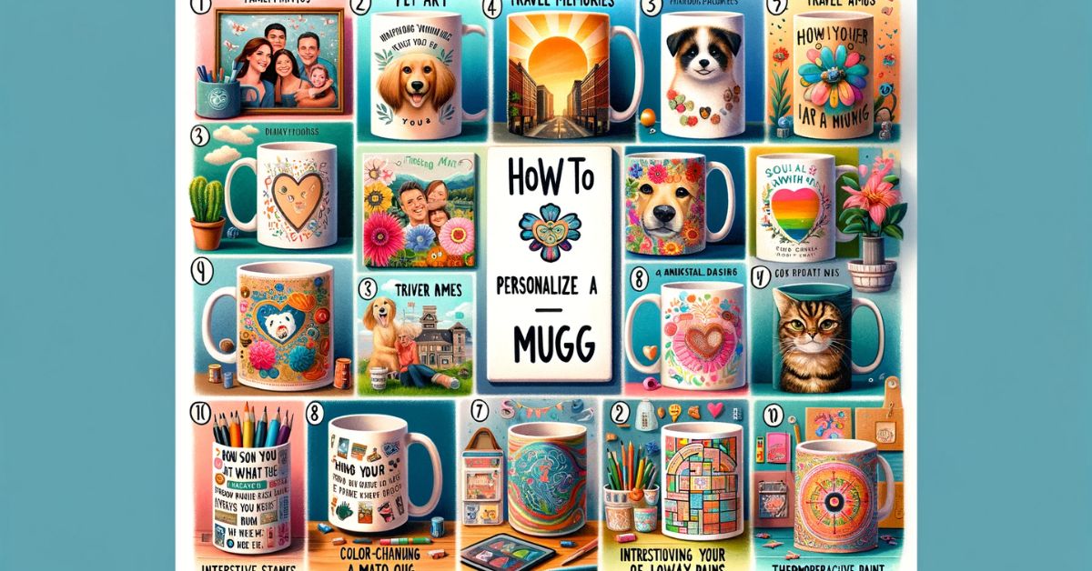 Personlige krus med forskellige designs