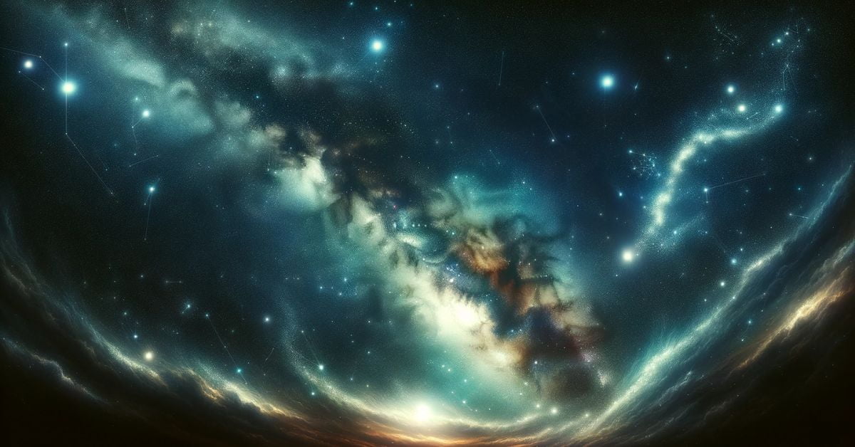 Stjernehimmel med konstellationer